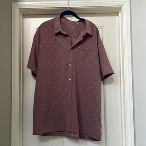 Vuori Shirt Men’s XXL Button Up Short Sleeve Bridge Light Terracotta Dagger 2XXL